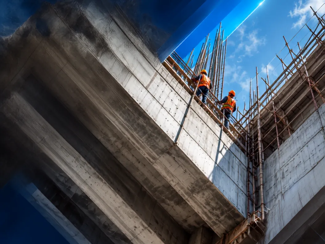Concrete frame scaffold